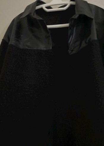 Siyah Kadın Kürklü Midi Ceket - Görsel 2