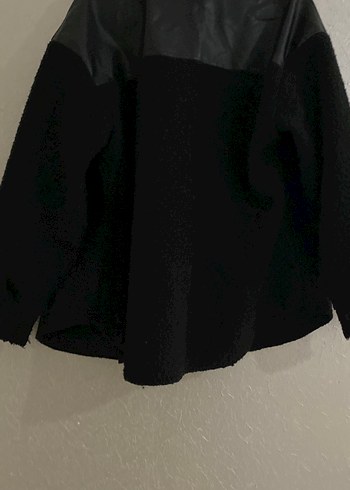 Siyah Kadın Kürklü Midi Ceket - Görsel 3