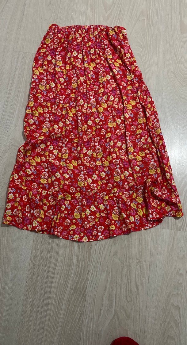 Bohem Tarz Renkli Uzun Etek - Görsel 3