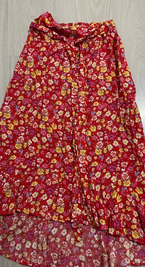 Bohem Tarz Renkli Uzun Etek - Görsel 2