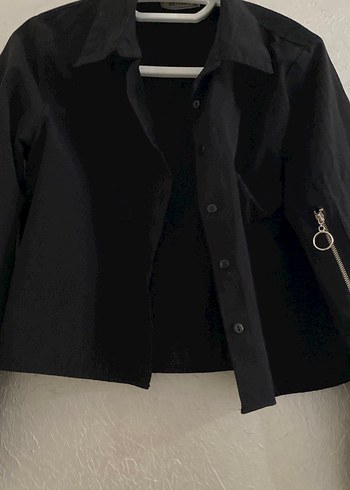 Düğmeli Siyah Midi Keten Kadın Ceket - Görsel 2