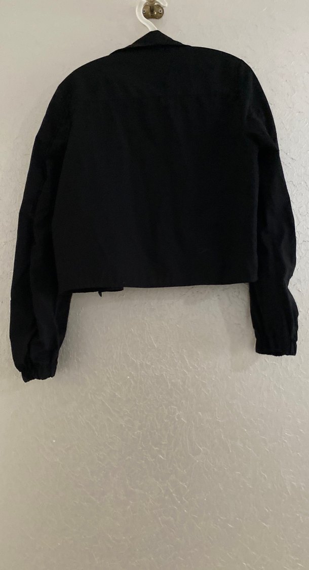 Düğmeli Siyah Midi Keten Kadın Ceket - Görsel 3