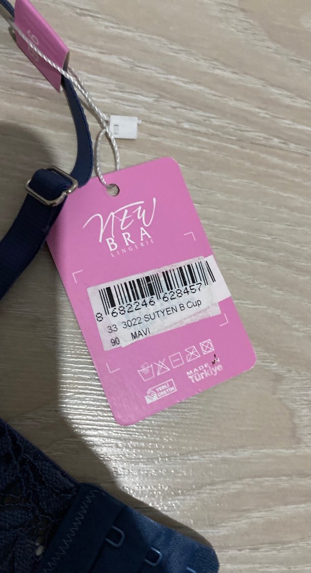 Sıfır ürün ,Koyu Mavi Bohem Sütyen 90 beden - Görsel 2