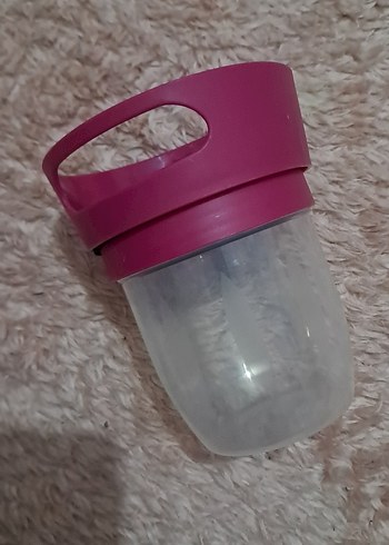 bebek için koyu pembe mama çerez kabı - Görsel 3