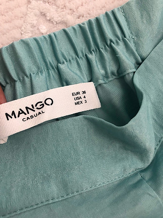Mango Mango su yeşili pantolon