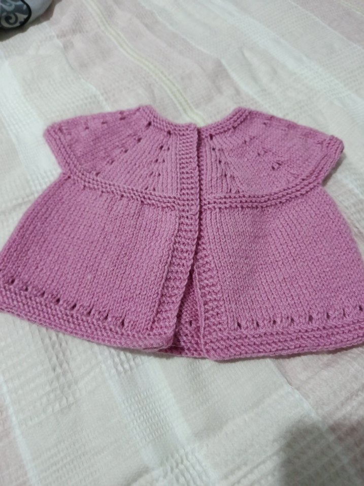 Kız Çocuk Pembe Triko yelek - Görsel 2