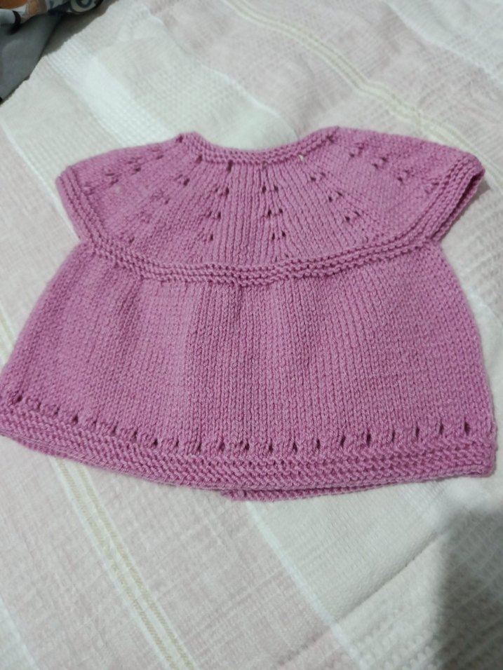 Kız Çocuk Pembe Triko yelek - Görsel 3