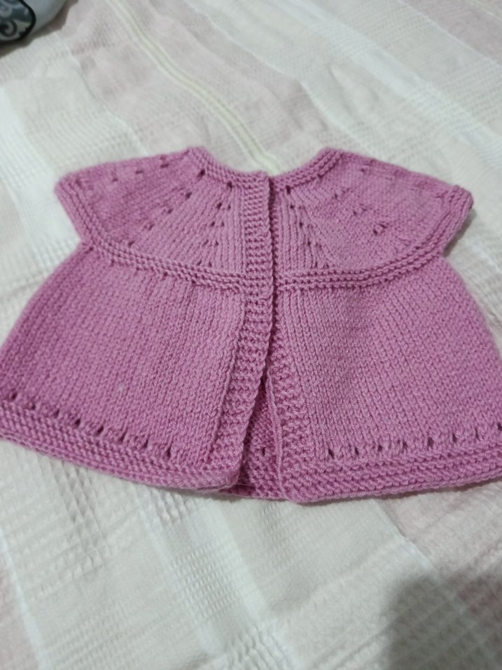 Kız Çocuk Pembe Triko yelek - Görsel 4