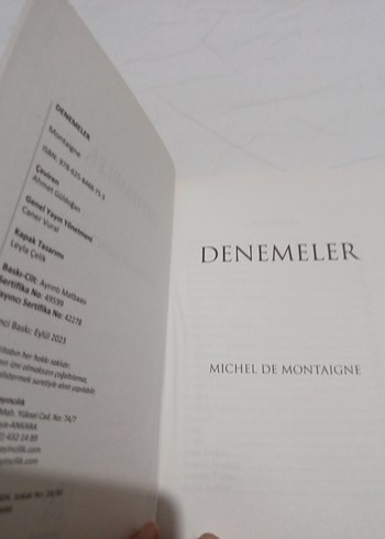 Denemeler - Michel de Montaigne - Görsel 5