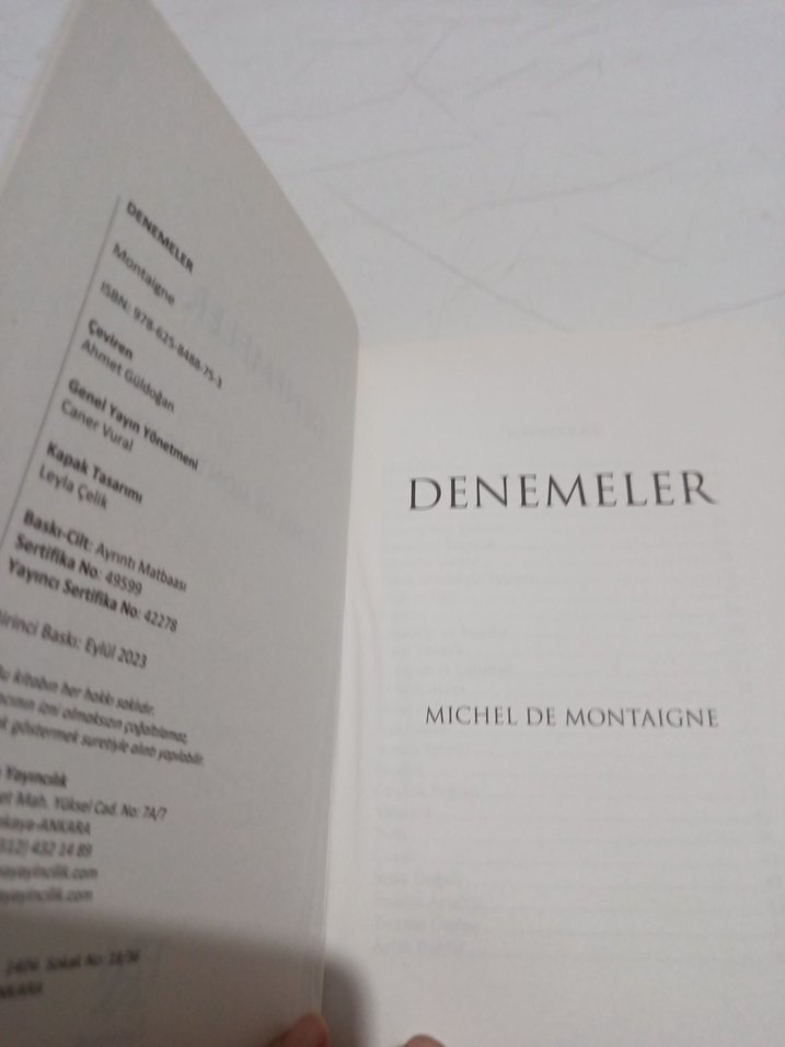 Denemeler - Michel de Montaigne - Görsel 5