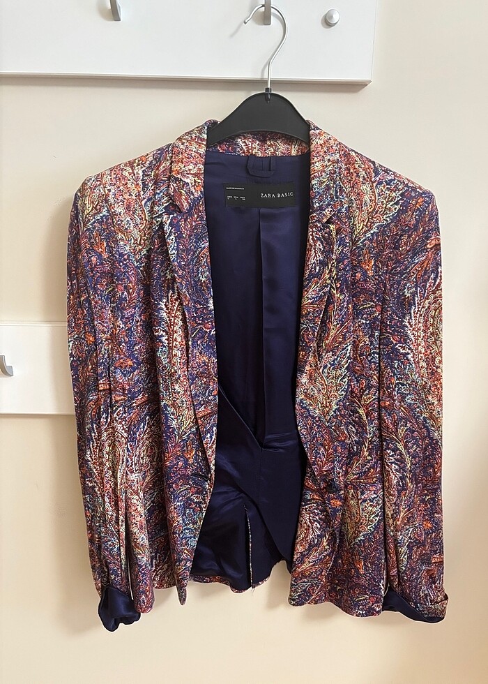 Zara renkli ceket - Görsel 2