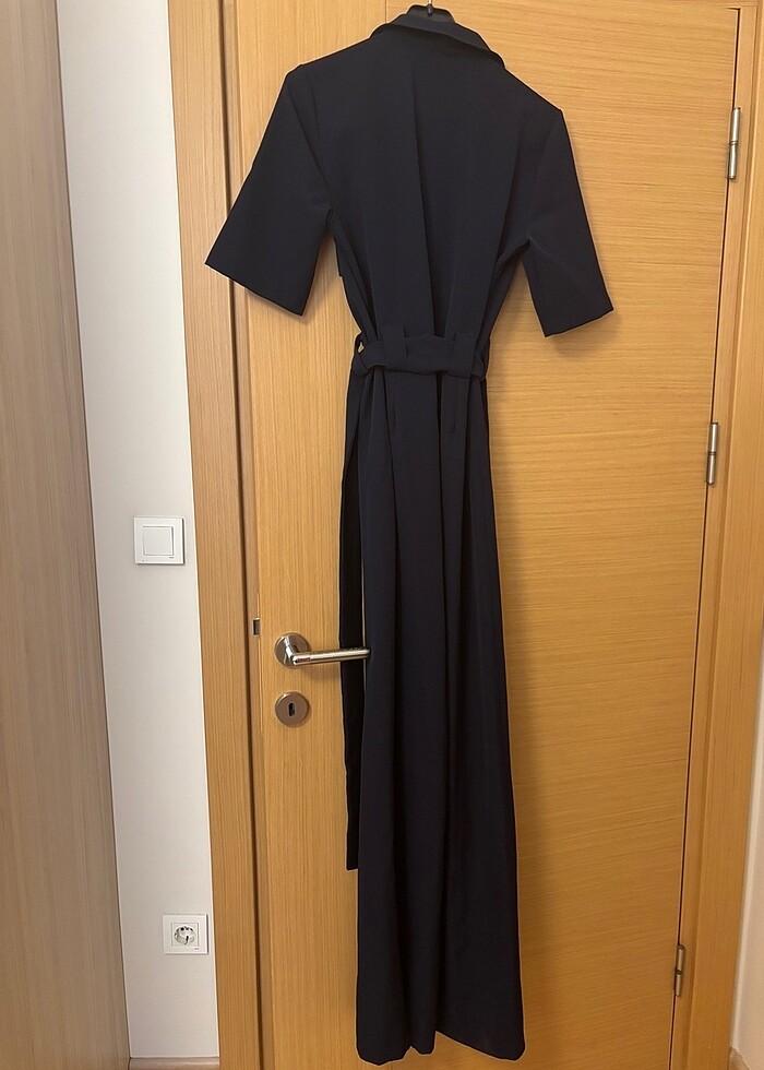 Lacivert kısa kollu tulum - Görsel 5