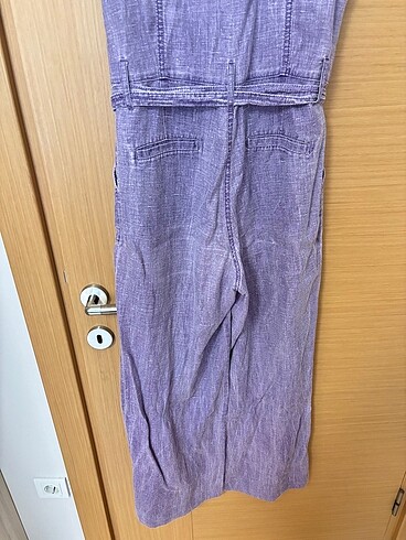 Mor renkli uzun tulum - Görsel 9