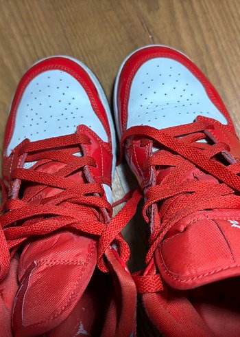 Kadın Renkli Kırmızı Bağcıklı Spor Ayakkabı - Görsel 4