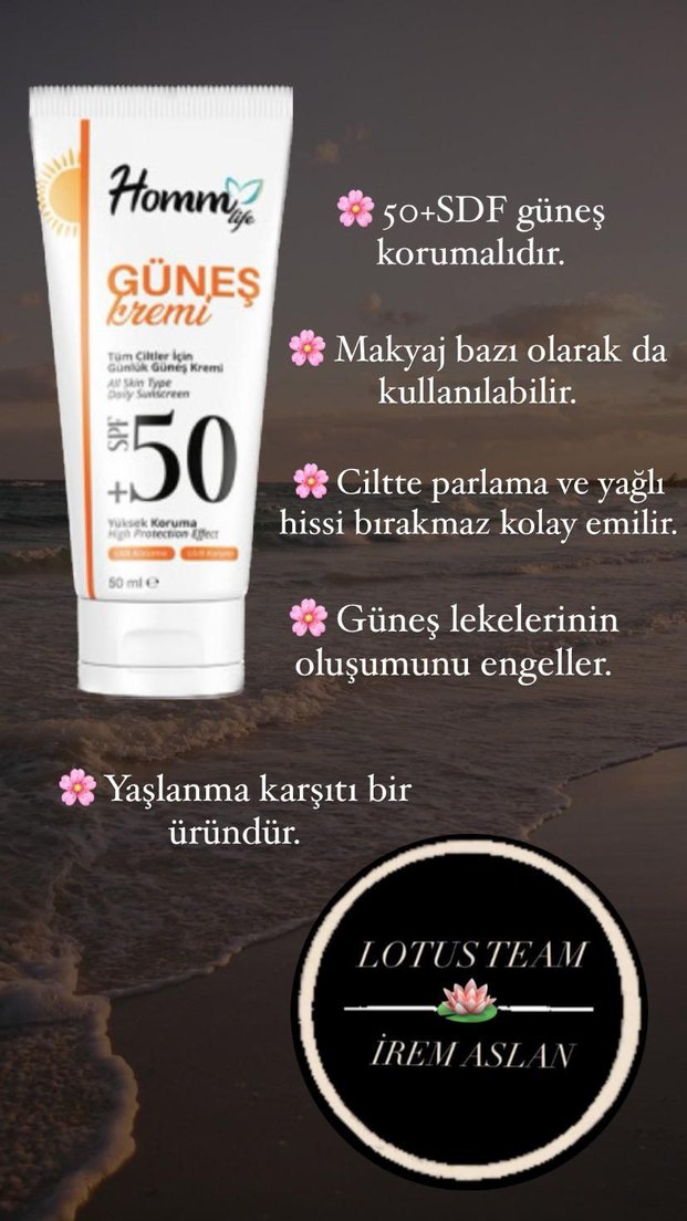 Homm Life Güneş Kremi SPF 50 50 ml - Görsel 3