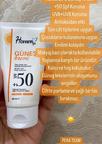 SPF 50 Güneş Koruyucu Krem - Görsel 2