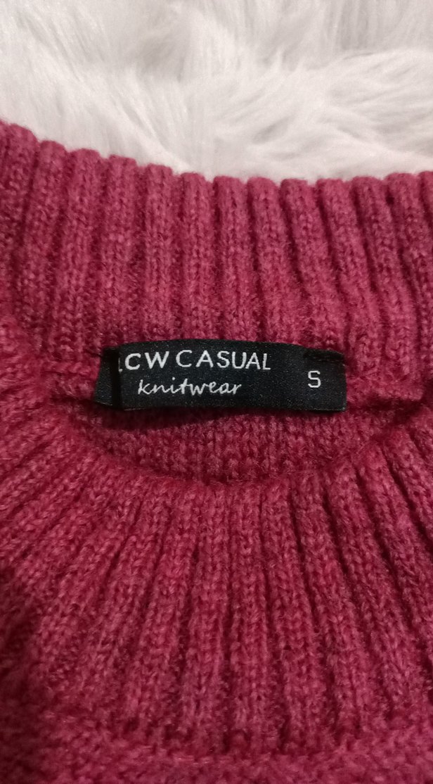 Bordo Bohem Boğazlı Triko Kadın Kazak - Görsel 4