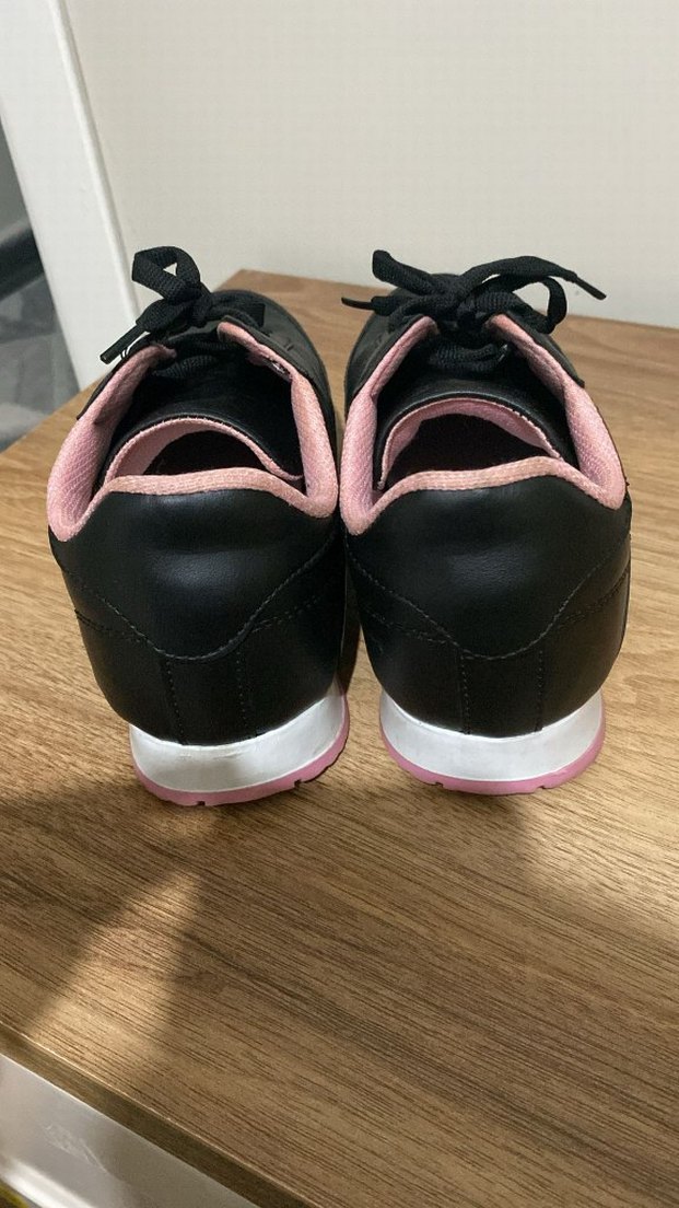 Kadın Siyah Spor Ayakkabı Pembe Detaylı - Görsel 3