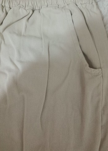 Bej Süet Kadın Kumaş Pantolon - Görsel 2