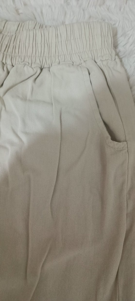 Bej Süet Kadın Kumaş Pantolon - Görsel 2