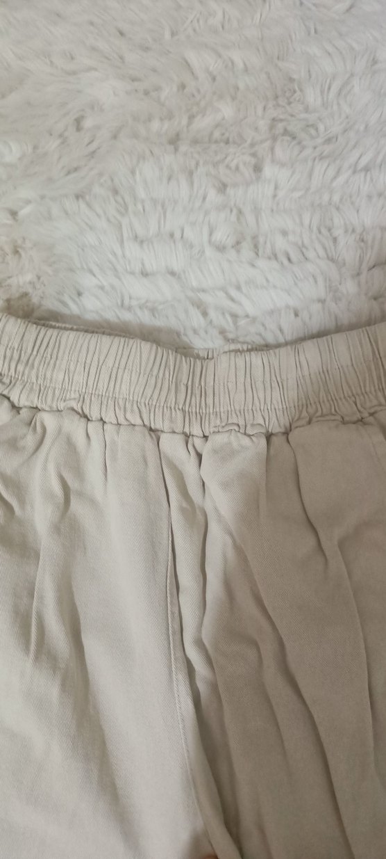 Bej Süet Kadın Kumaş Pantolon - Görsel 3