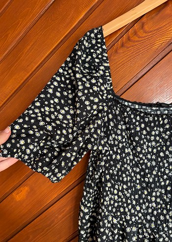 Kadın Siyah Pileli Uzun Elbise - Görsel 5