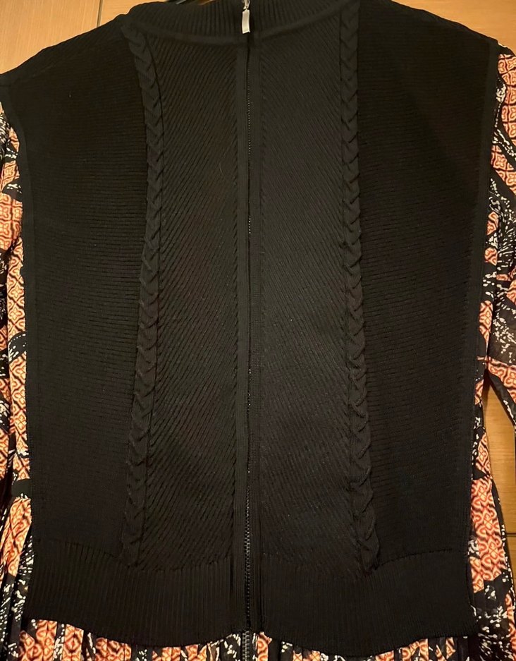 Uzun Pilili Desenli Kadın Elbise - Görsel 5