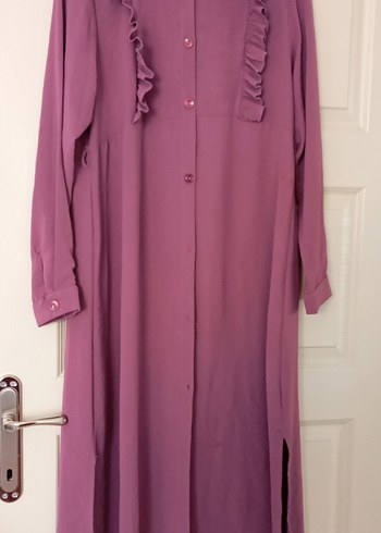Zara Diger Mor Uzun Kollu Fırfırlı Tunik