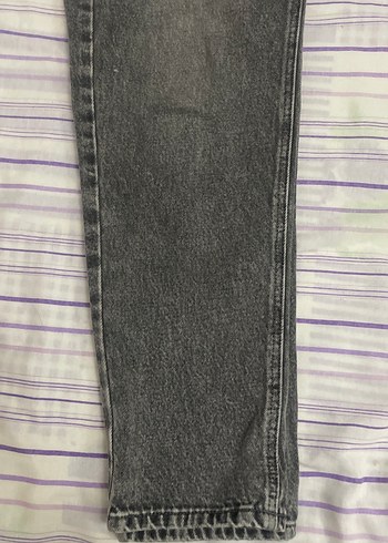 38 Beden Gri Regular Fit Kadın Denim Jean