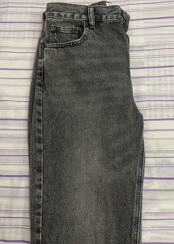 Gri Regular Fit Kadın Denim Jean