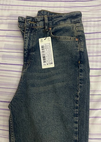 Düğmeli Regular Fit Midi Denim Kadın Jean