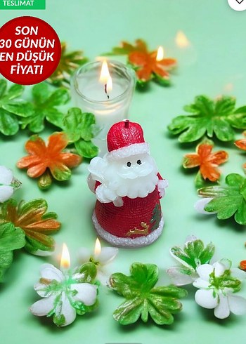 Renkli Kırmızı Noel Baba Figür - Görsel 3