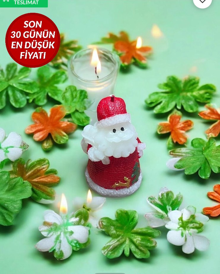 Renkli Kırmızı Noel Baba Figür - Görsel 3