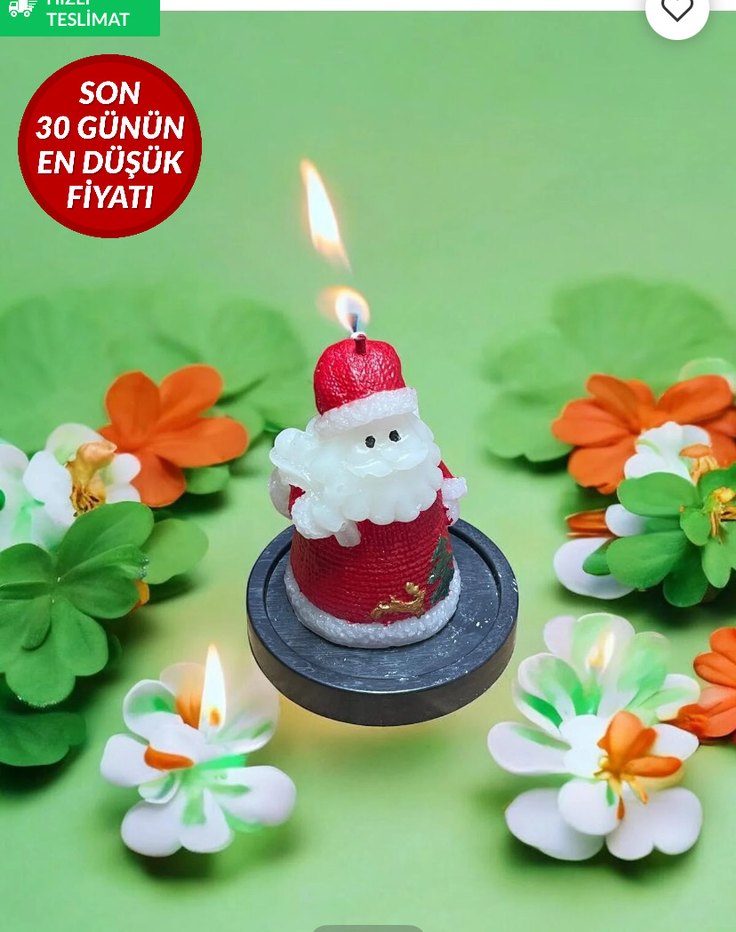 Renkli Kırmızı Noel Baba Figür - Görsel 2