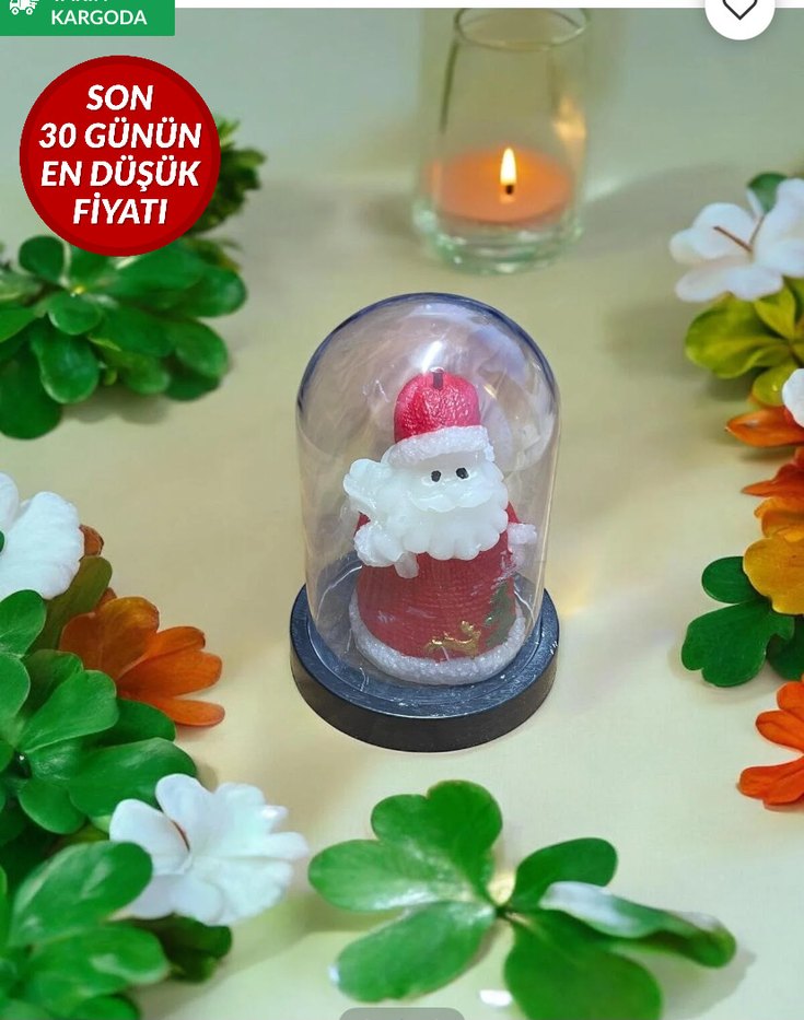 Renkli Kırmızı Noel Baba Figür - Görsel 4