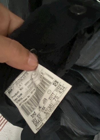 46 Beden Gri Erkek Düz Desensiz Uzun Ceket