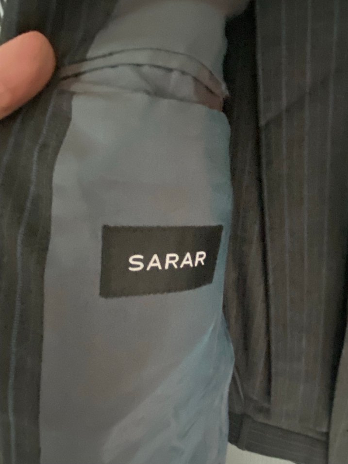 Gri Erkek Düz Desensiz Uzun Ceket - Görsel 2