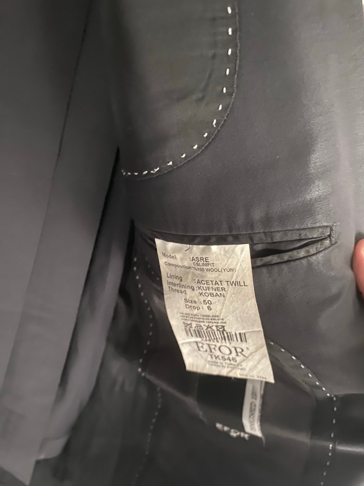 Siyah Düğmeli Erkek Ofis Takımı - Görsel 2