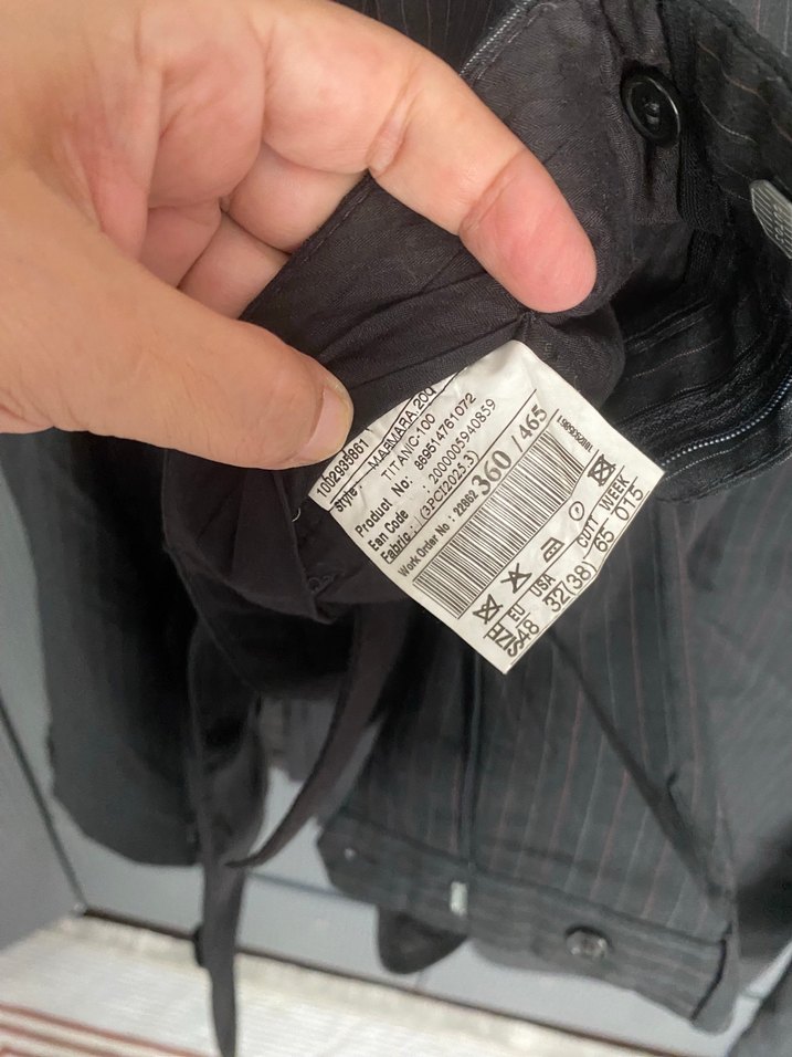 Gri Erkek Takım Elbise, Regular Fit, Düğmeli - Görsel 3