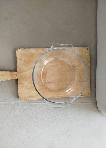 Pyrex Şeffaf Cam Yuvarlak Fırın Kabı/ borcam