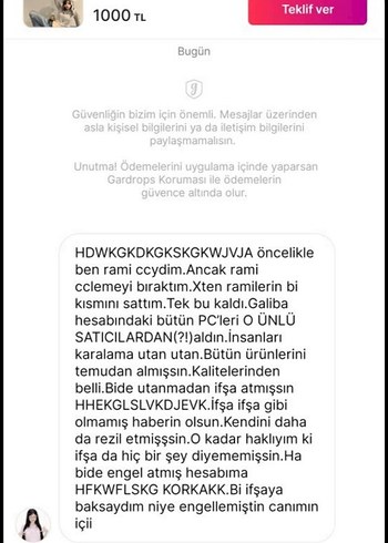 Gri Bol Kesim Kadın Midi Denim Pantolon - Görsel 6