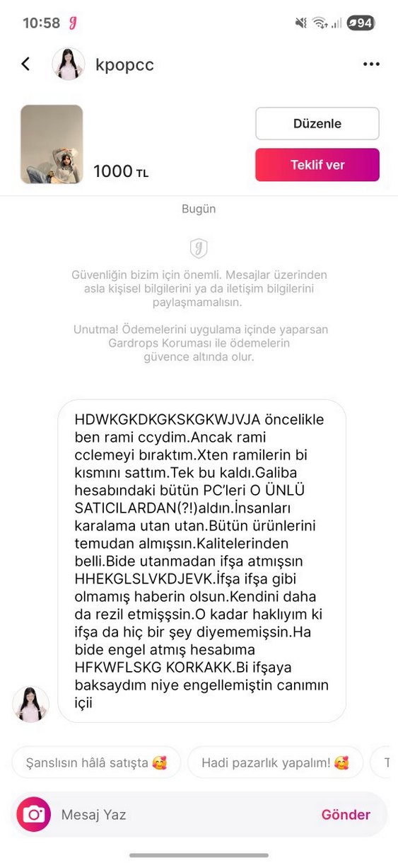 Gri Bol Kesim Kadın Midi Denim Pantolon - Görsel 2