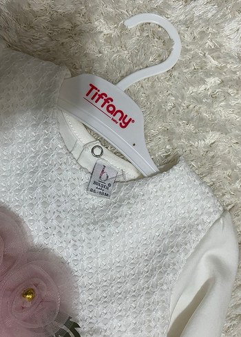 Dantel Detaylı Pembe Kız Çocuk Uzun Kollu Elbise - Görsel 4