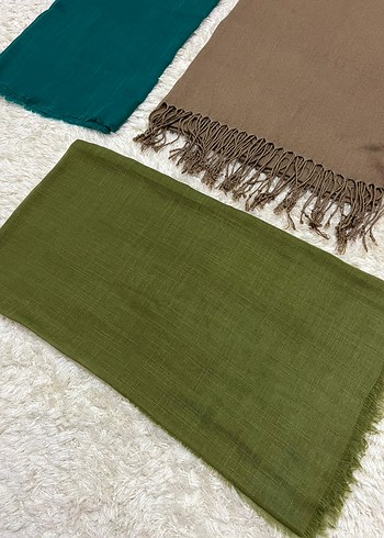 Kadın Çok Renkli Püsküllü Bohem Şal 4 adet - Görsel 3