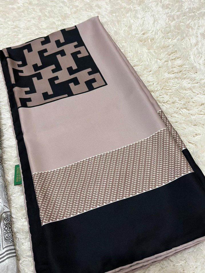 Gri İşlemeli baya şal - Görsel 3