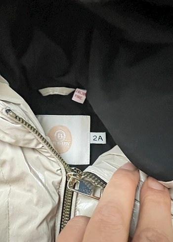 B&G store Kemerli Bej Kız Çocuk Montu - Görsel 5