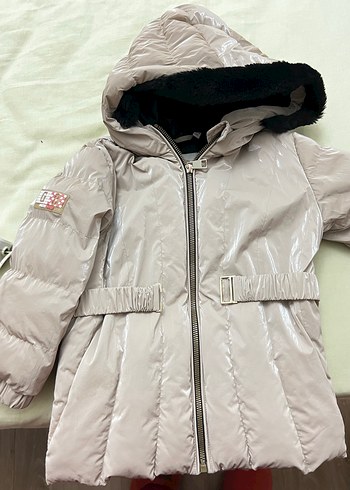 B&G store Kemerli Bej Kız Çocuk Montu - Görsel 3