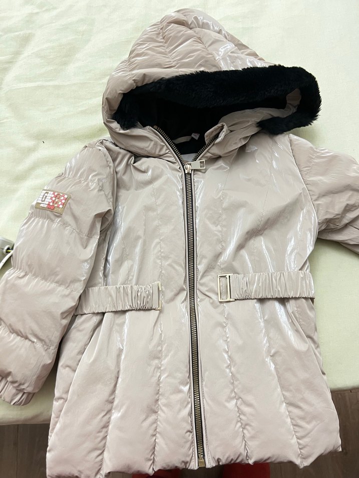 B&G store Kemerli Bej Kız Çocuk Montu - Görsel 2