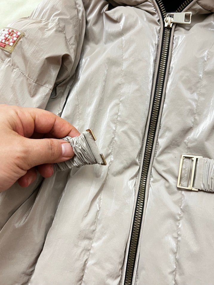 B&G store Kemerli Bej Kız Çocuk Montu - Görsel 4