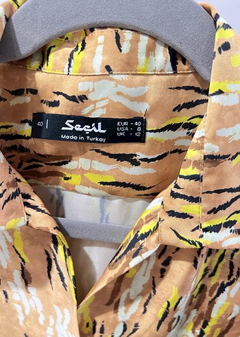 Bohem Tarzı Düğmeli Kısa Kollu Kadın Gömlek - Görsel 2